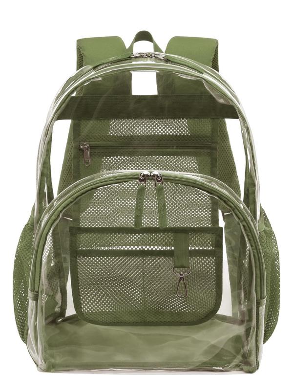 Clear Transparent Pvc Backpack, 2024 Large Capacity Backpack, Duty Transparent Backpack for Back To School, Work, Travel, Unisex