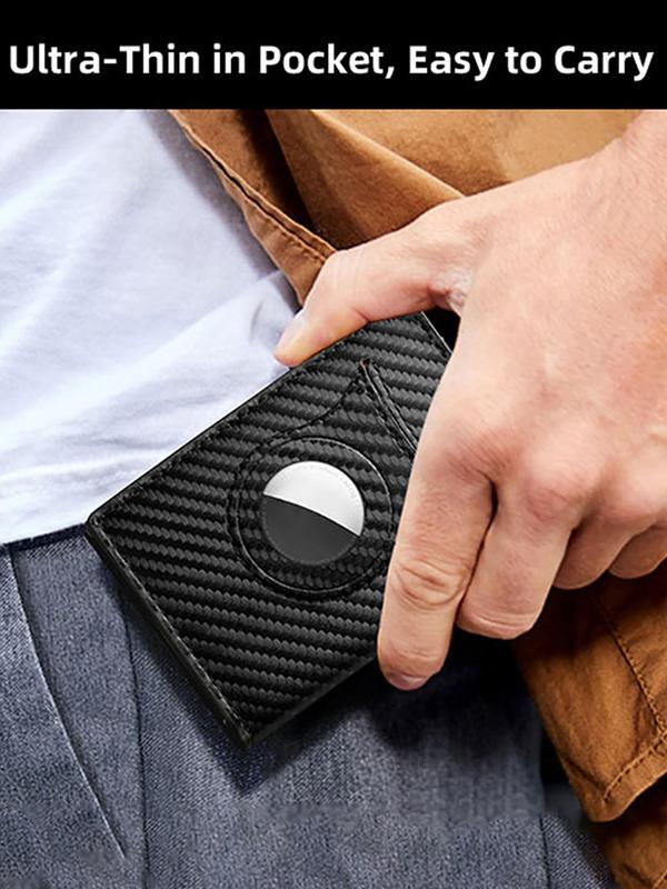 Men's Summer Simple Plain Gingham Pattern Rfid Blocking Wallet with Card Slots for Valentine's Day Style, Casual Business Style Portable Wallet, All-match Commuter Card Pack for Work & Daily Used