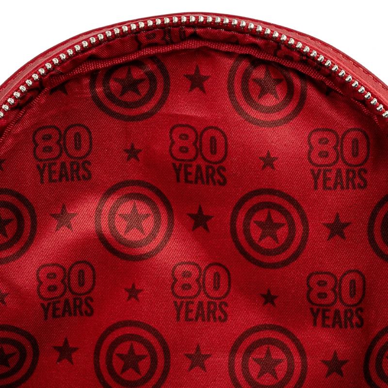 Marvel Captain America 80th Anniversary Floral Shield Mini Backpack