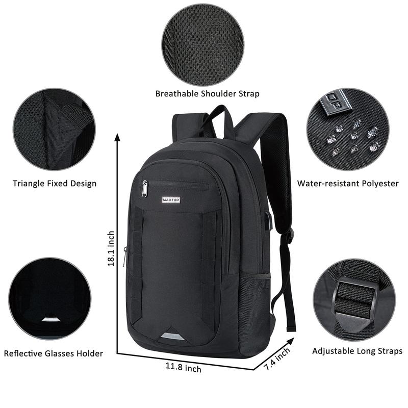 Travel Laptop Backpack Business Backpacks with USB Charging Port Water Resistant School College Bookbag