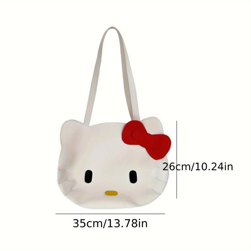 1pc Large Capacity PU Leather HelloKitty Handbag, Fashionable Crossbody Bag for Women, Suitable for Sanrio Fans, Daily Travelling, Party, Holiday Gift