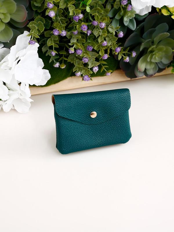 Women's Minimalist Plain Color Card Holder, Casual Versatile Large Capacity Wallet, Trendy All-match Short Wallet for Daily Use