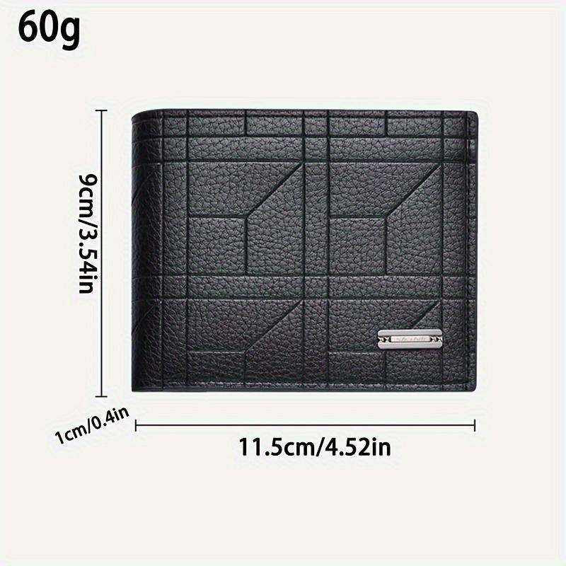 1pc Elegant PU Leather Large Capacity Slim Design Wallet With Multi-Card Slots, Ideal Gift For Men