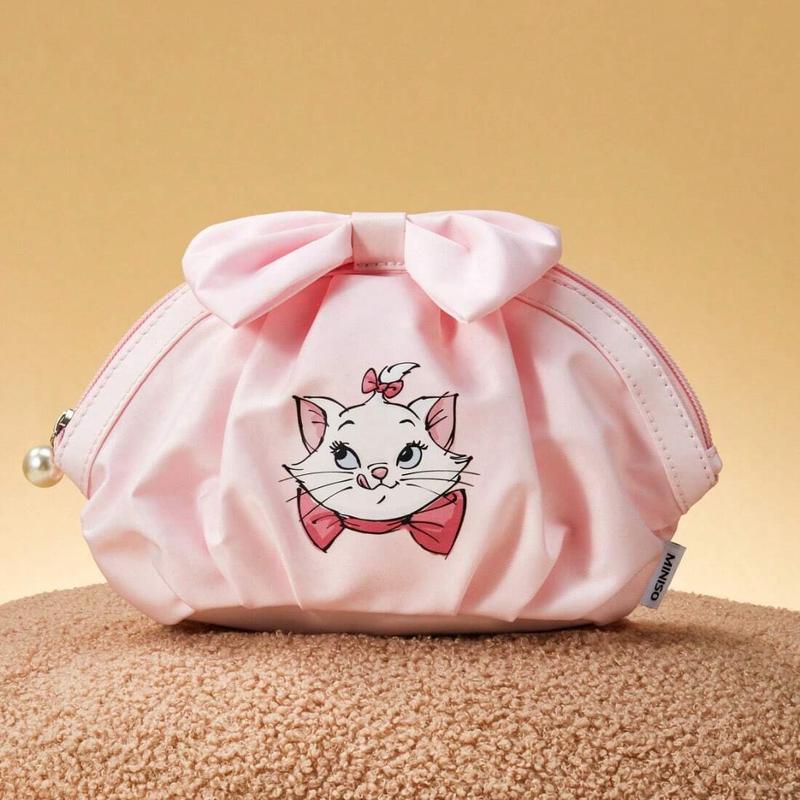 Disney Classic Marie Series Cosmetic Bag Makeup Bag Dumpling Design Cosmetic Storage Bag Portable For Women&Girls