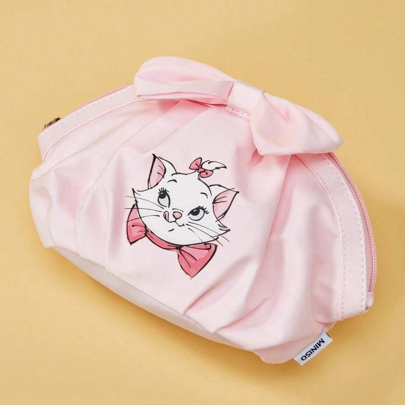 Disney Classic Marie Series Cosmetic Bag Makeup Bag Dumpling Design Cosmetic Storage Bag Portable For Women&Girls