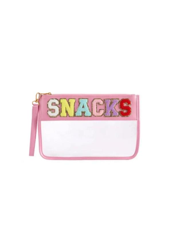 Cute Letters Design Makeup Bag, Novelty Transparent Makeup Bag, Zipper Versatile Cosmetic Storage Bag for Women & Girls for Daily & Travel Use