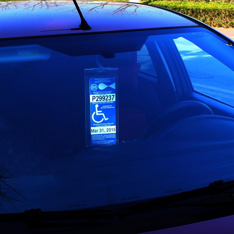 3Pcs Handicap Placard Holder Transparent Disabled Parking Permit Placard Sleeves Cover Protection