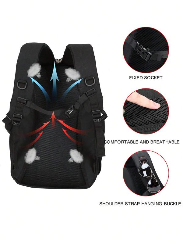 Anti-Theft Waterproof Backpack With Usb Charging Port School Backpack Laptop Bag Rucksack Travel Bag Sport Bag Business Outdoor Hiking Travel Camping Fathers Day Gifts Multi-Functional Dorm Halloween Gifts For Men Fall Christmas Scream Bag For Men Gifts