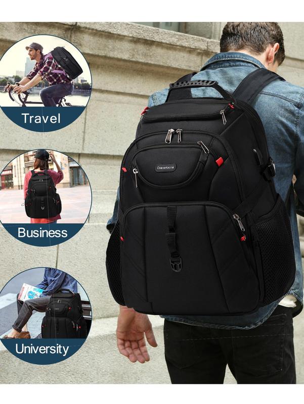 Anti-Theft Waterproof Backpack With Usb Charging Port School Backpack Laptop Bag Rucksack Travel Bag Sport Bag Business Outdoor Hiking Travel Camping Fathers Day Gifts Multi-Functional Dorm Halloween Gifts For Men Fall Christmas Scream Bag For Men Gifts