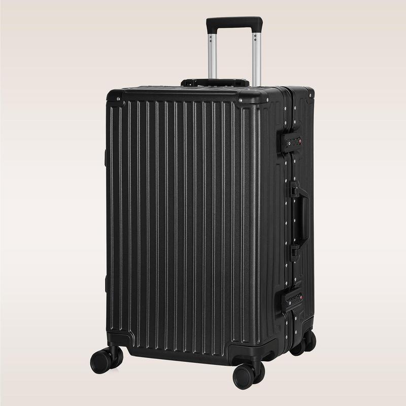 Carry On Luggage Aluminium Frame, PC ABS Hard Shell, Suitcases with Wheels, TSA Lock, No Zipper