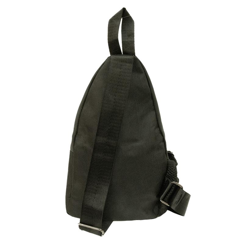 Unisex Black Crossbody Sling Bag with Adjustable Strap