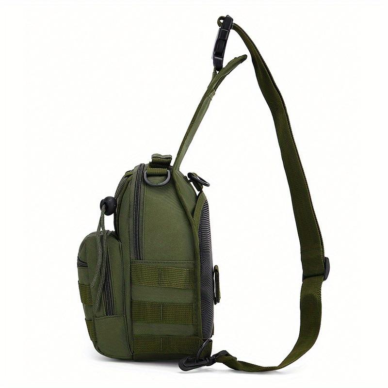 tactical sling bag Autumn multi-function tactical shoulder bag with adjustable shoulder strap, fashionable oxford fabric zipper chest bag, unisex, suitable for daily use, hiking and camping boom  bag