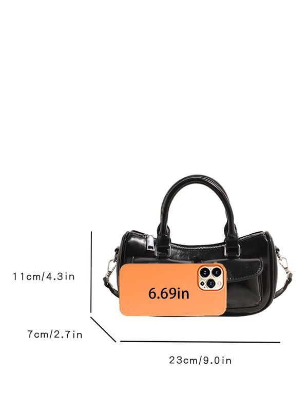 Women's Elegant PU Leather Baguette Bag, Fashionable Multi-pocket Shoulder Bag for Daily Used, Casual Trendy Versatile High-quality Daily Crossbody Bag