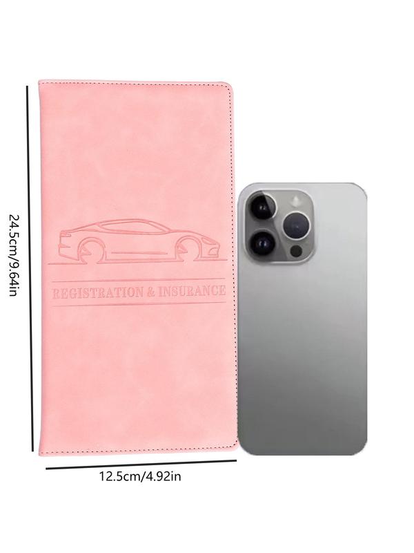 Car Registration & Insurance Card Holder, PU Leather Car Registration & Insurance Card Wallet, Car Accessories for Men & Women