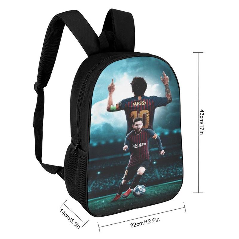 Lionel Messi Backpack Laptop Backpack For Men Women, Soccer Backpacks Shoulder Bag For Travel Hiking Camping Daypack