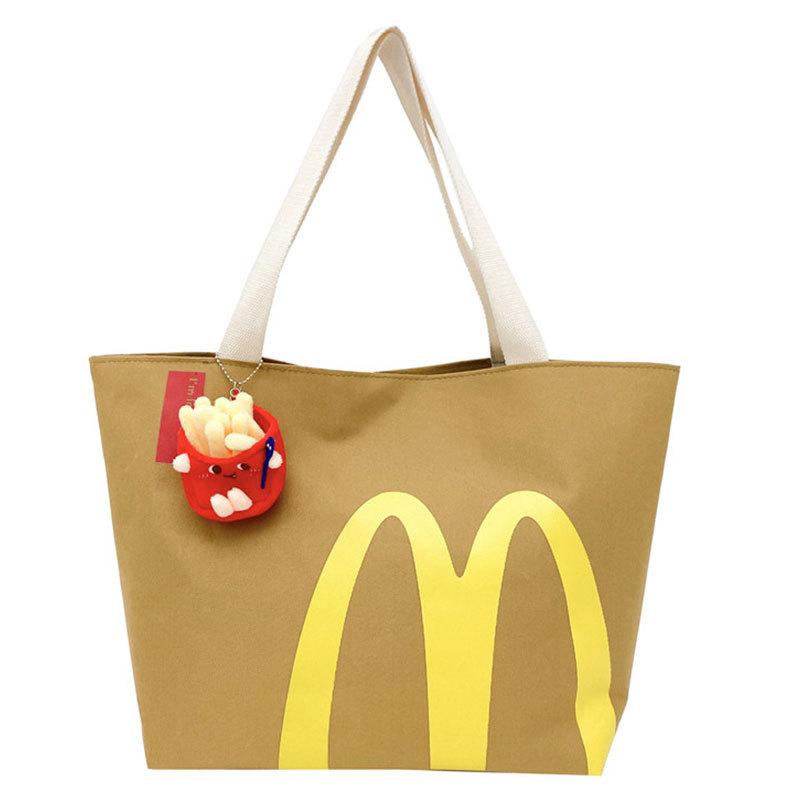 Vintage McDonald's Tote Bag Women Crossbody Bag for Women Travel Shoulder Bags Handbags Eco Bag