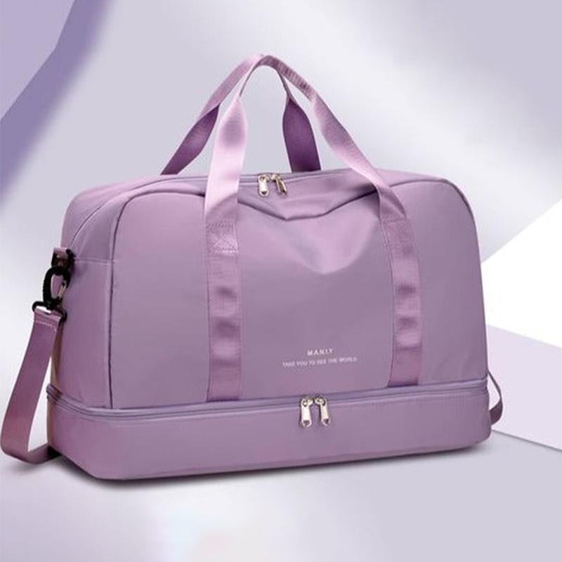 Sports Gym Bag for Women Men Travel Weekender Workout Bags with Shoes Compartment Wet Pocket Shoulder Handbag