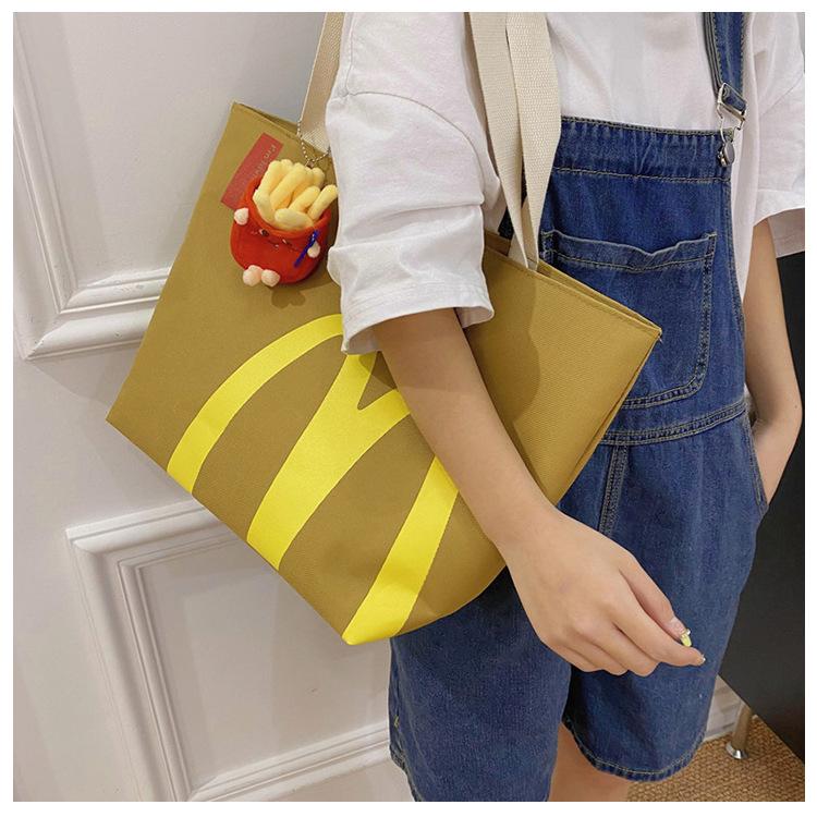 Vintage McDonald's Tote Bag Women Crossbody Bag for Women Travel Shoulder Bags Handbags Eco Bag