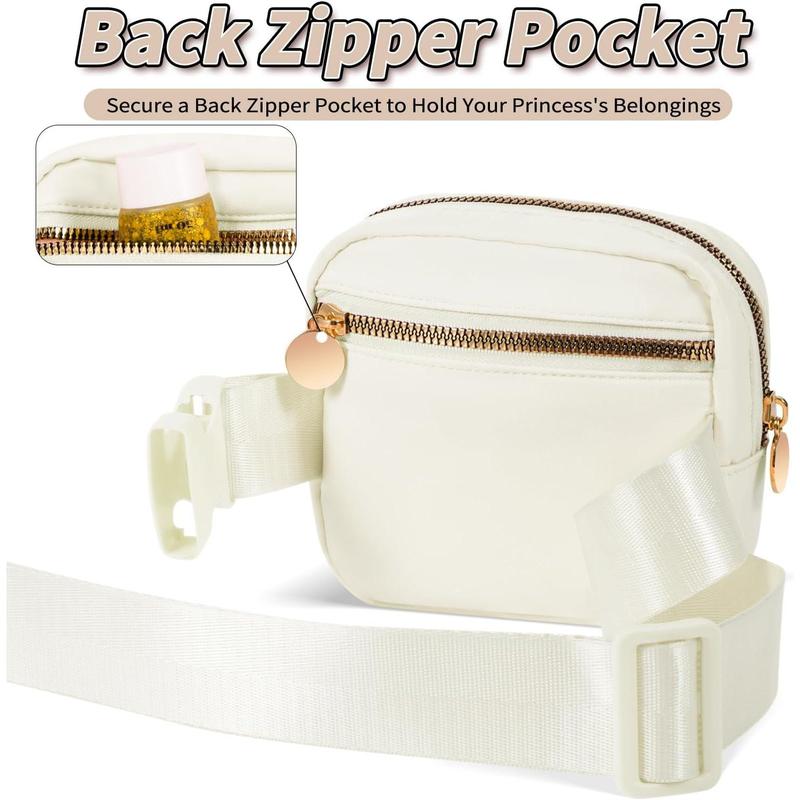 Birthday Gifts for 2 3 4 5 6 7 8 9 10 11 Year Old Girls - Mini Fanny Pack Cute Crossbody Bag Belt Bag Trendy Stuff,Graduation Gifts for Girls Teens Kids Daughter Sister Her - Cream,A