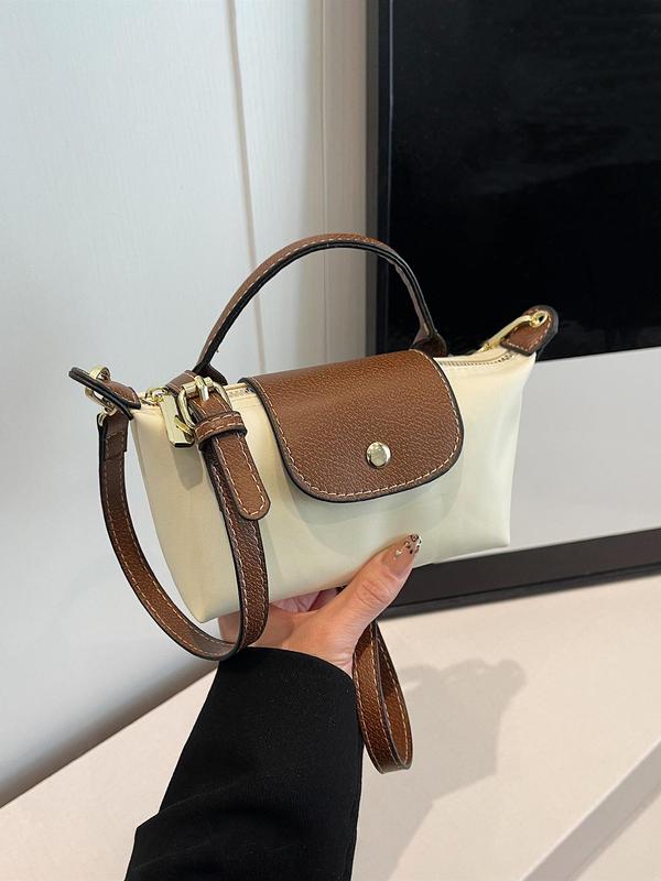 Women's Fashionable Crossbody Bag, Casual Versatile Solid Color Shoulder Bag for Daily Used, Trendy All-match Handbag