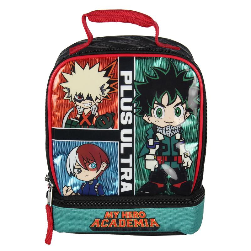 My Hero Academia Lunch Box MHA Deku Bakugo Shoto Todoroki Plus Ultra Kids Lunch Bag Tote