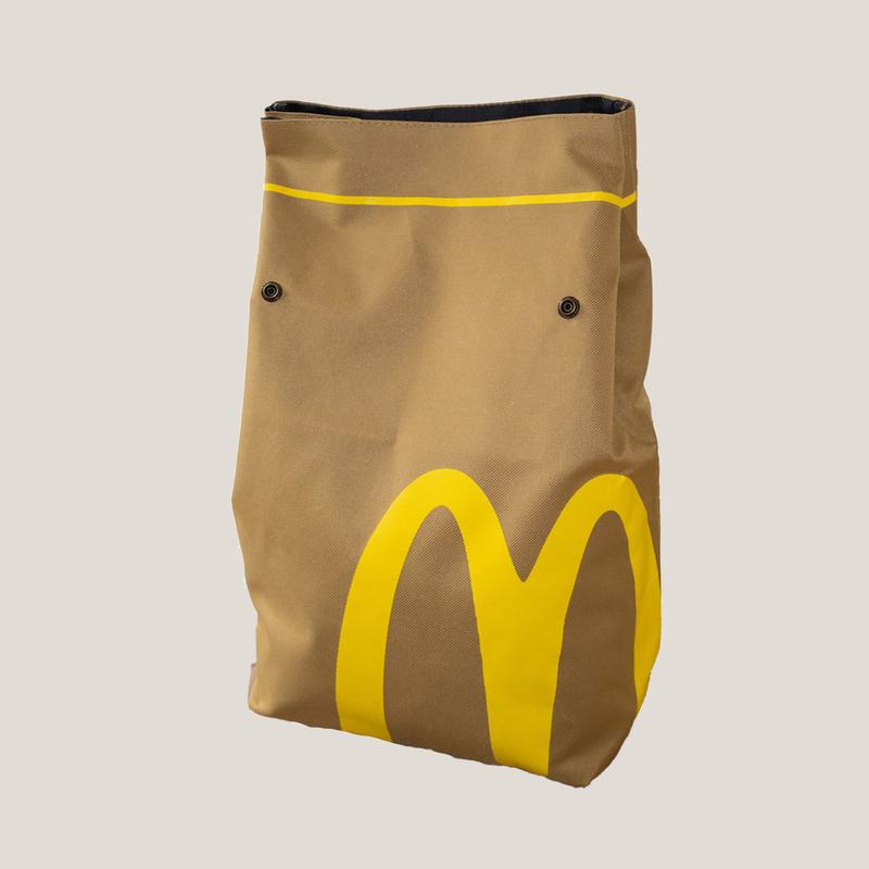 Funny McDonald's Paper Canvas Backpack Casual Daypack Bag for Men Women Birthday Gift