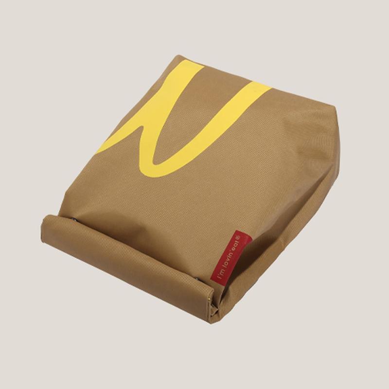 Funny McDonald's Paper Canvas Backpack Casual Daypack Bag for Men Women Birthday Gift