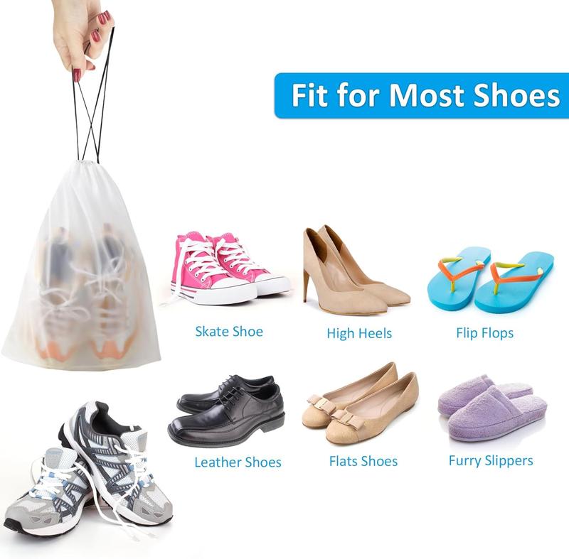 Clear Shoe Bags for Travel 5 PCS, 15.7