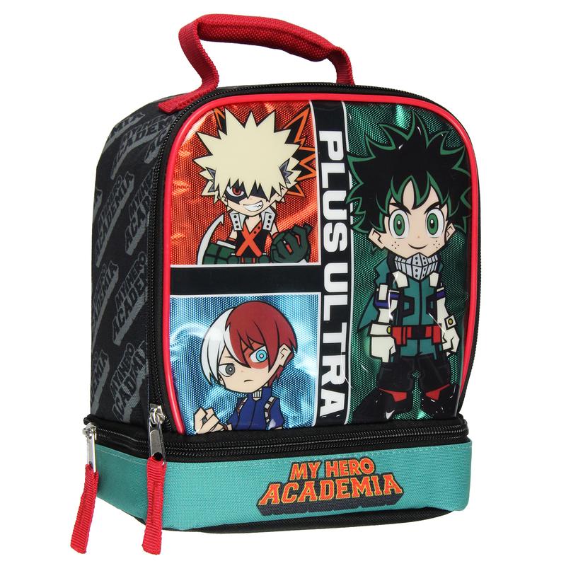 My Hero Academia Lunch Box MHA Deku Bakugo Shoto Todoroki Plus Ultra Kids Lunch Bag Tote