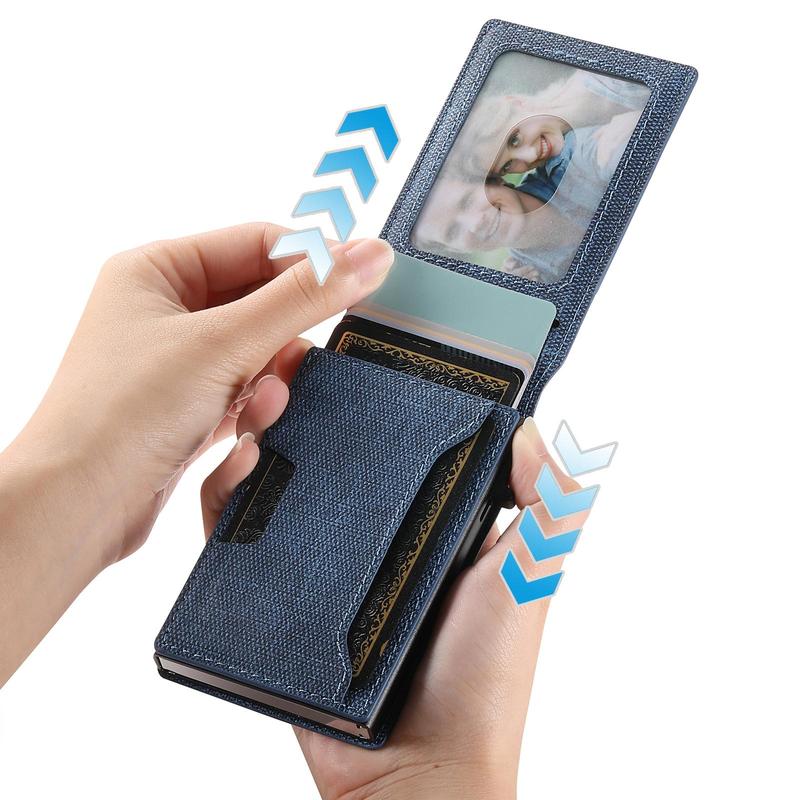 SUTENI Card Holder Wallet, 1 Count Large Capacity Card Holder, Mobile Phone Back Card Holder, Phone Accessories for Men & Women