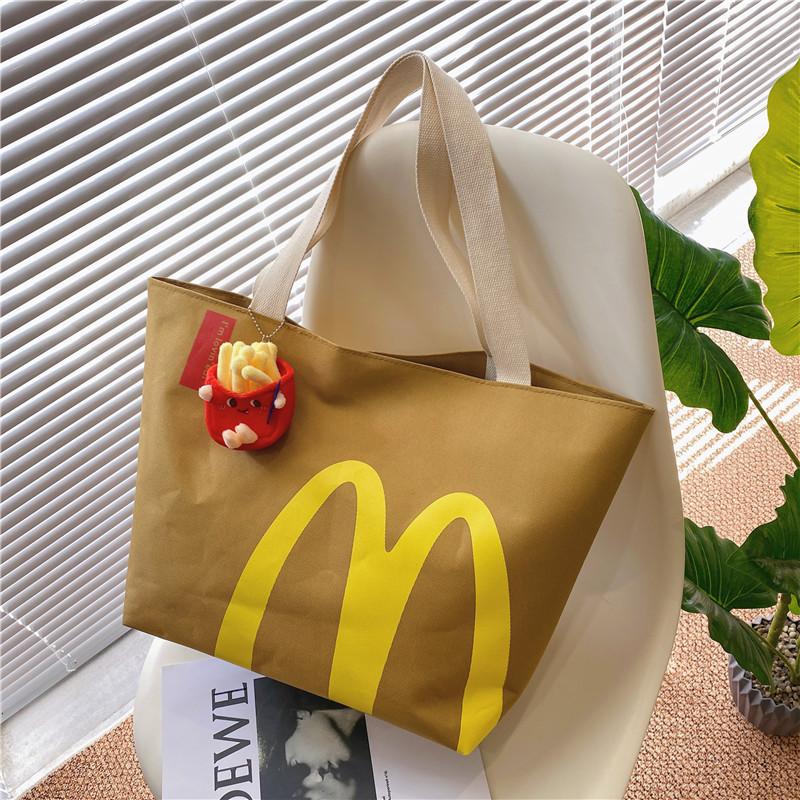 Vintage McDonald's Tote Bag Women Crossbody Bag for Women Travel Shoulder Bags Handbags Eco Bag