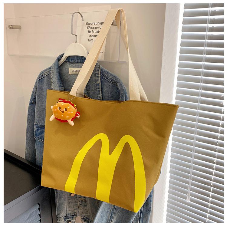 Vintage McDonald's Tote Bag Women Crossbody Bag for Women Travel Shoulder Bags Handbags Eco Bag