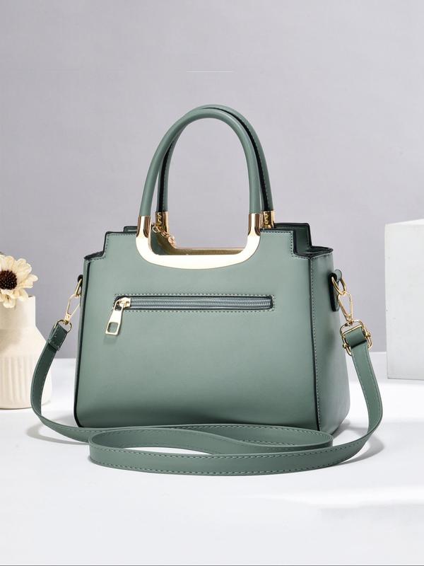 Women's Elegant Minimalist Handbag with Charm, Fashionable Large Capacity Shoulder Bag for Daily Used, Casual Trendy Versatile High-quality Daily Commuting Bag