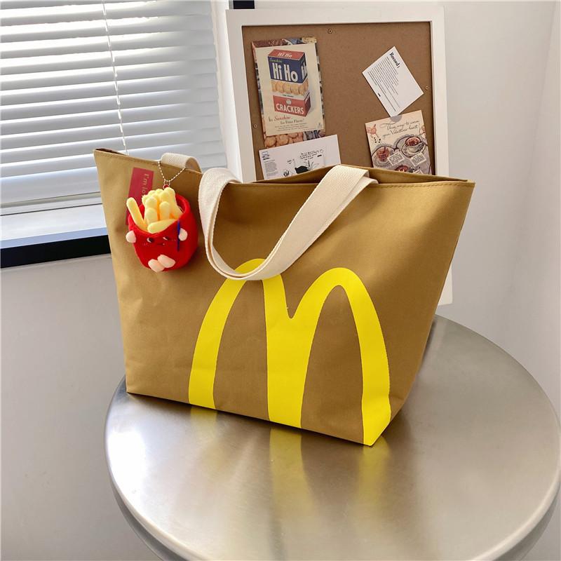 Vintage McDonald's Tote Bag Women Crossbody Bag for Women Travel Shoulder Bags Handbags Eco Bag