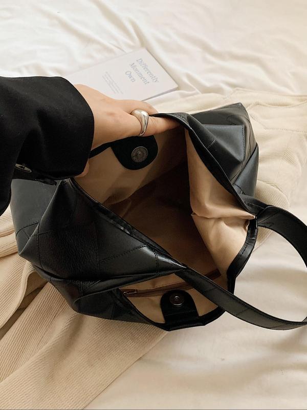 Women's Bowknot Decor Tote Bag, Fashionable Large Capacity Shoulder Bag for Work & Daily Used, Casual Trendy Versatile High-quality Daily Commuting Bag