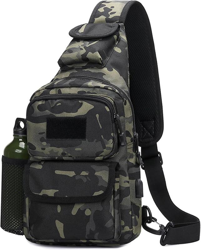 Tactical Chest Sling Bag Crossbody Pack One Strap Shoulder Backpack