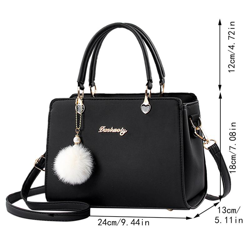 Handbag Shoulder Crossbody Bag, Zipper Shoulder Crossbody Bag, Casual Commutter Bag for Work & Daily Use