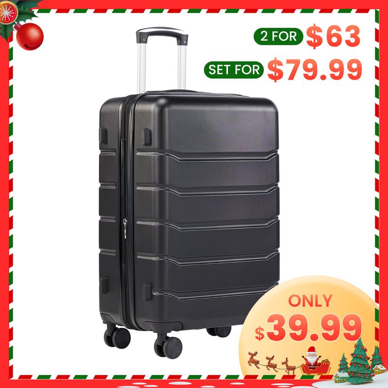 Sweet Furniture F Expandable Luggage, Lightweight Suitcase with Spinner Wheels, TSA Lock, Telescopic Handle and ABS Durable Material