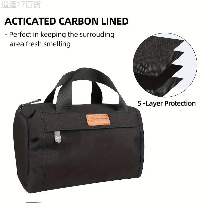 1pc Smell Proof Bag Odor Proof Case Storage Bags Waterproof Money Safe Organizer, Suitable For Outdoor Travel Business Trips