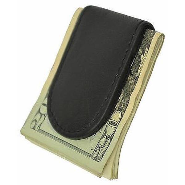 Leatherboss Genuine Leather Men's Strong Magnetic Money Clip