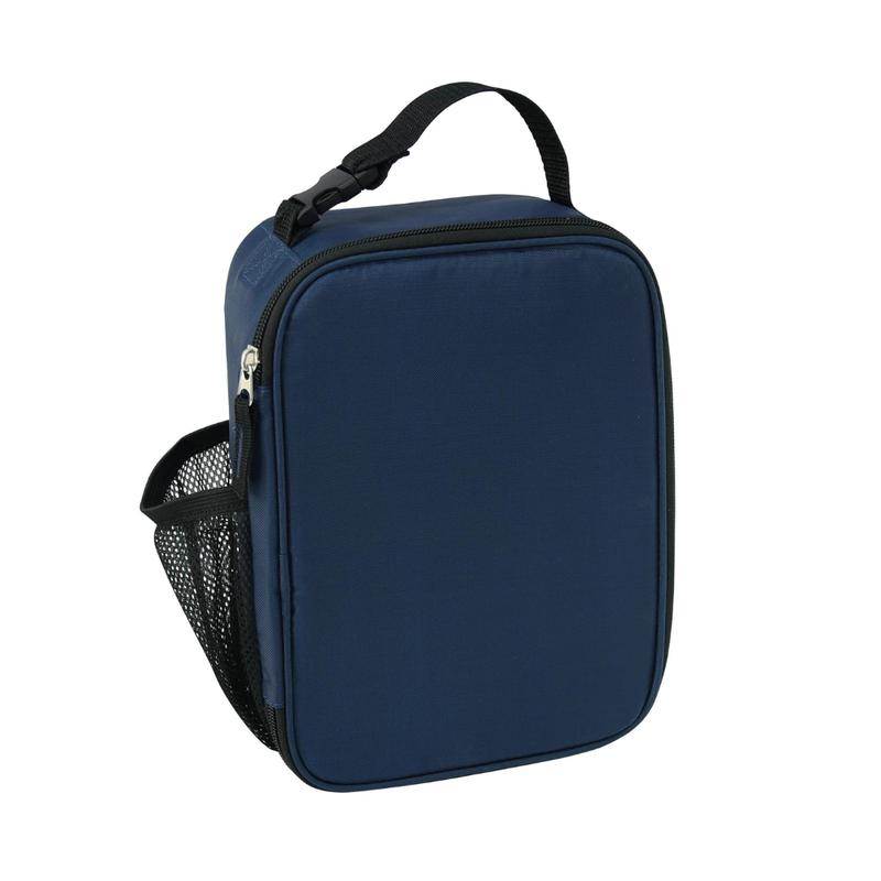 Classic Lunch Box with Handles and Side Pocket, Insulated and Reusable