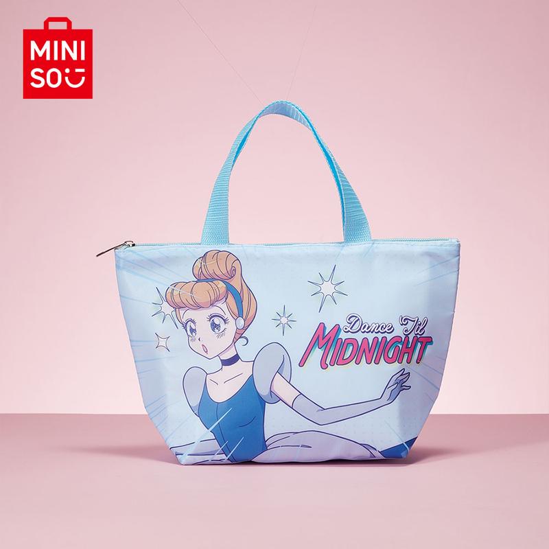 Disney Fantasy Princess Power Series Lunch Bag 100% Authentic Light Blue Cinderella Lunch Pouch Cute Lunch Bag Lightweight