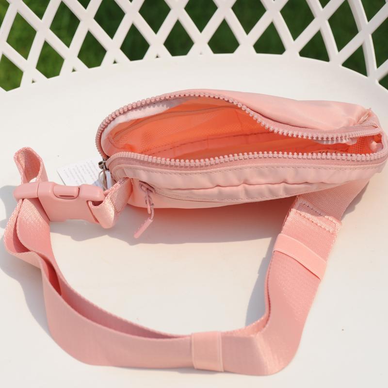 Adjustable Shoulder Strap Versatile Belt Bag with Multiple Compartments - Available in Black, White, Sonic Pink, Deco Pink, Silver