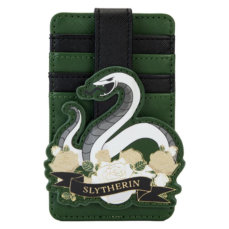 Harry Potter Slytherin House Floral Tattoo Card Holder