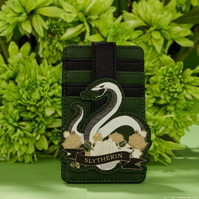 Harry Potter Slytherin House Floral Tattoo Card Holder