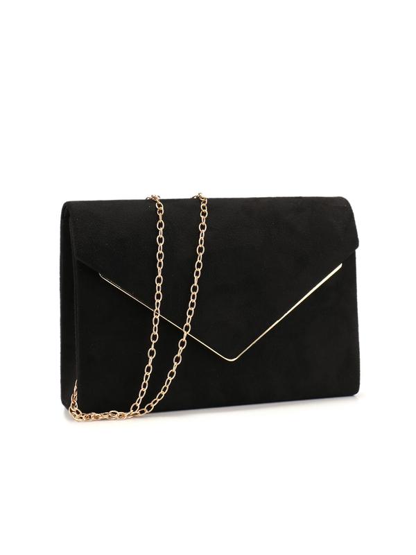 Women's Elegant Solid Color Evening Bag, Exquisite Rhinestone Decorated Clutch Bag, Trendy All-match Crossbody Bag for Party Decoration