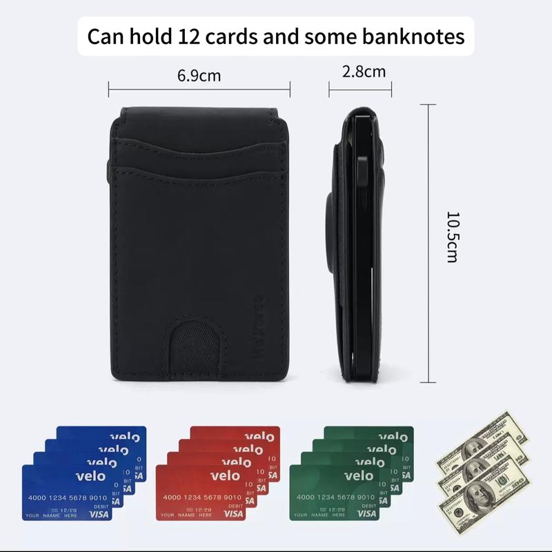 [BLACK FRIDAY] Fall Men's Summer Business Style Minimalist Card Holder, Magnetic Closure Card Holder, Rfid Blocking Multi Card Slot Card Holder for Men, Bifold Wallet for Back To School, Fall Outfits