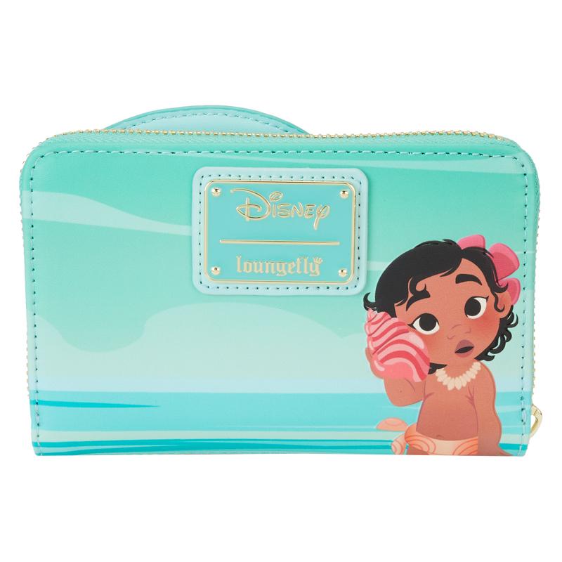 Young Moana Ocean Waves Zip Around Wallet