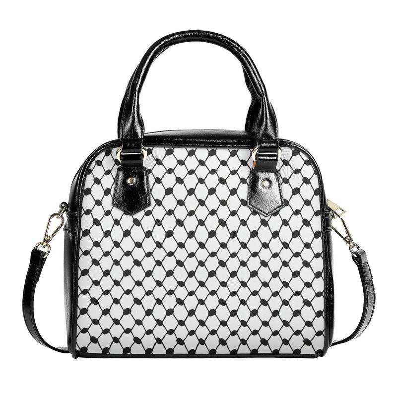 Keffiyeh Pattern Handbag – Versatile Elegance