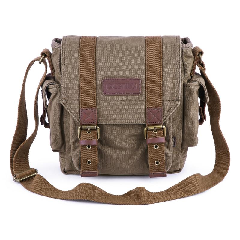 Gootium Messenger Bag Canvas Satchel Cross Body Vintage Shoulder Bag, Men's Purse